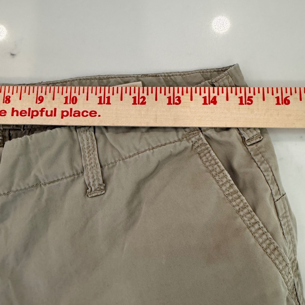 J.Crew Chino Shorts City Fit‎ Classic Twill Roll Tab Khaki Size 6 - Picture 6 of 7